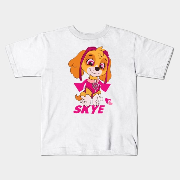 skye patrol Kids T-Shirt by BigM89